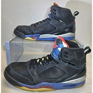 Nike Men's Air Jordan Sixty Plus Black/ Red/Blue/Silver Sneaker Size 13